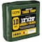Core Tarps Heavy Duty Tarp, 20 ft L x 0.5 mm H x 12 ft W, 10 Mil, Green/Black, Polyethylene CT-603-12X20 - alternate 1